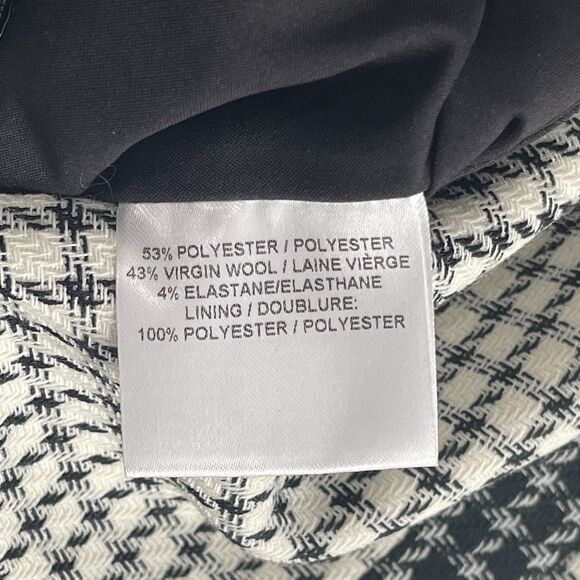 Judith & Charles Virgin Wool Midi Dress Size 4 Picasso Check Sheath Quiet Luxury - Picture 8 of 16